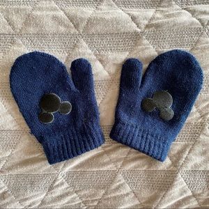 Disney dark blue young toddler Mickey mittens